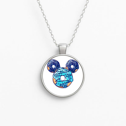 Fairytale Mouse Doughnuts Circle Necklace