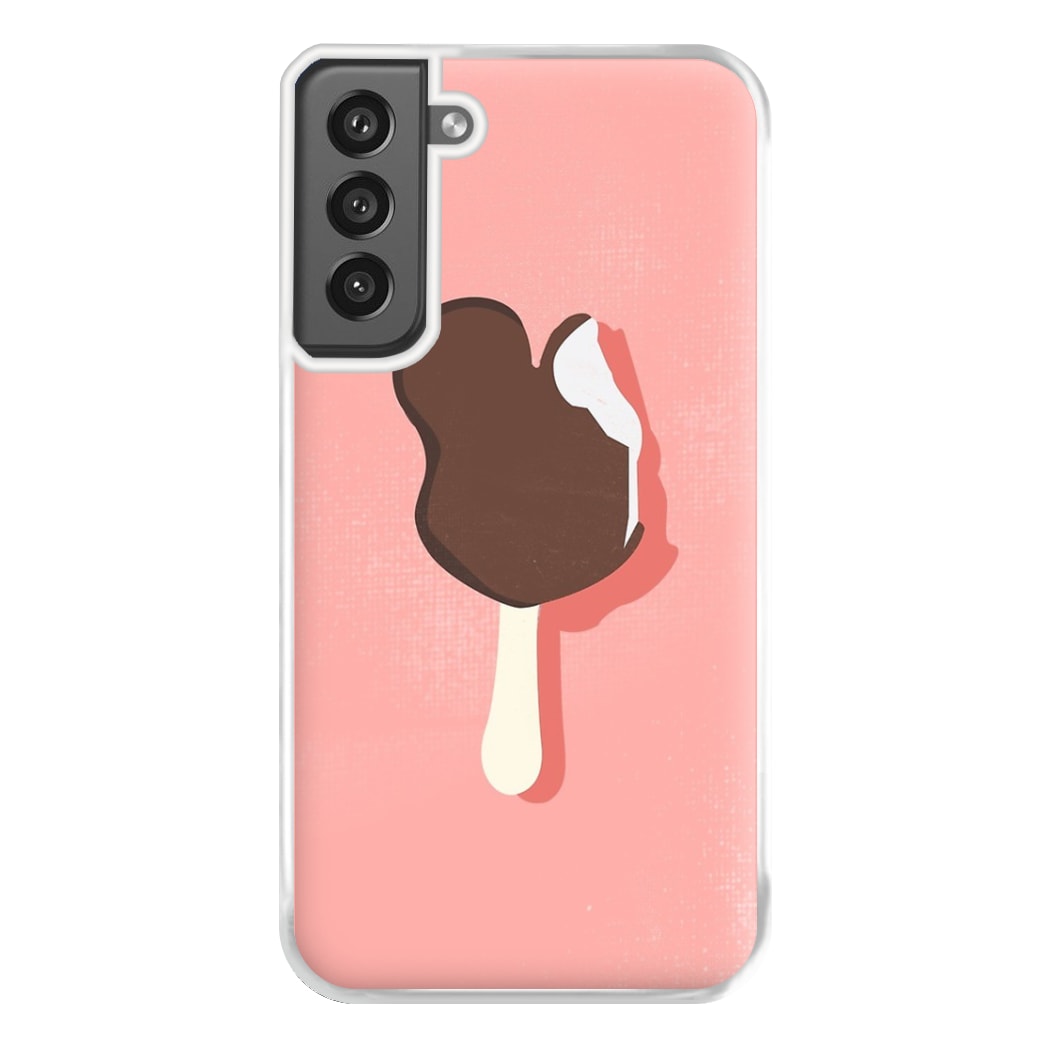 Pink Mouse Ice Cream Phone Case for Galaxy S21FE