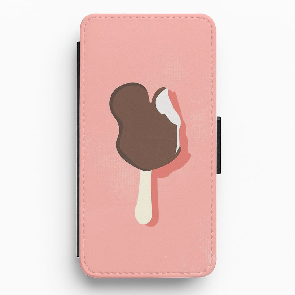 Pink Mouse Ice Cream Flip / Wallet Phone Case