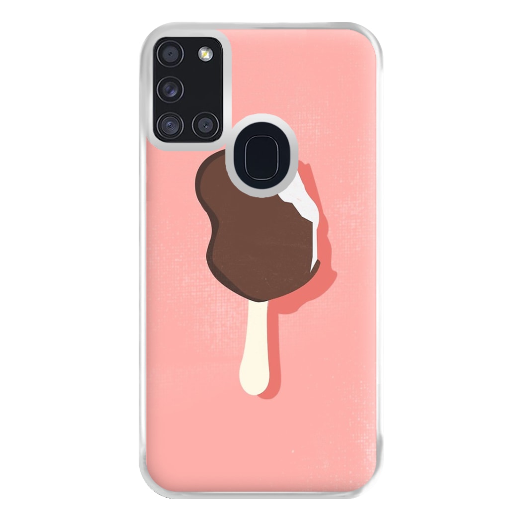 Pink Mouse Ice Cream Phone Case for Galaxy A21s