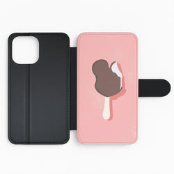 Pink Mouse Ice Cream Flip Phone Case