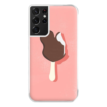 Pink Mouse Ice Cream Phone Case for Galaxy S21 Ultra