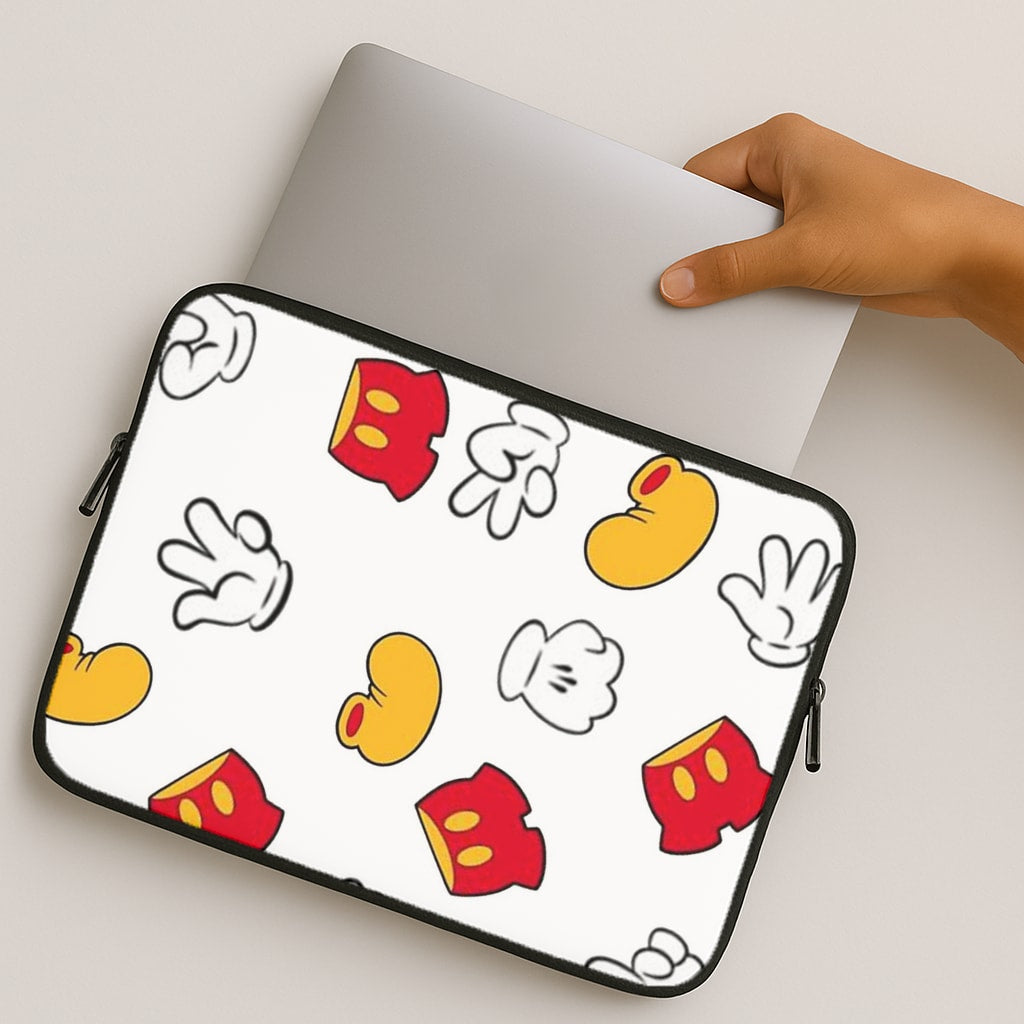 Mouse Gloves, Shorts and Shoes MacBook Case