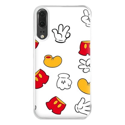 Mouse Gloves, Shorts and Shoes Phone Case for Huawei P20