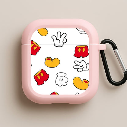 Mouse Gloves, Shorts and Shoes Pink AirPods Case
