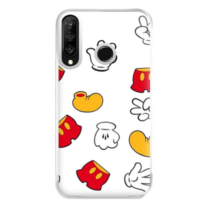 Mouse Gloves, Shorts and Shoes Phone Case for Huawei P30 Lite