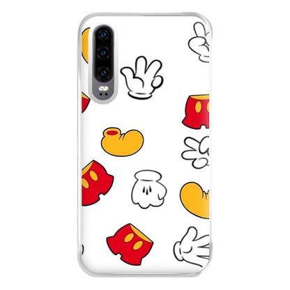 Mouse Gloves, Shorts and Shoes Phone Case for Huawei P30