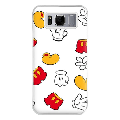 Mouse Gloves, Shorts and Shoes Phone Case for Galaxy S8 Plus