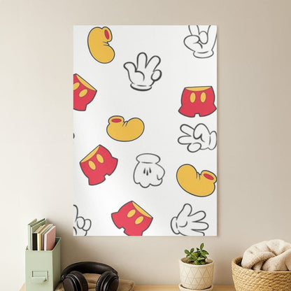 Mouse Gloves, Shorts and Shoes Poster