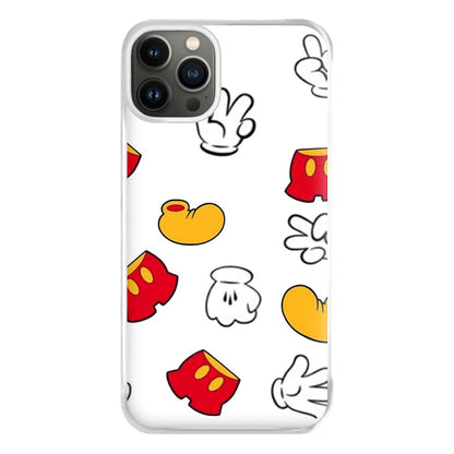 Mouse Gloves, Shorts and Shoes Phone Case for iPhone 13