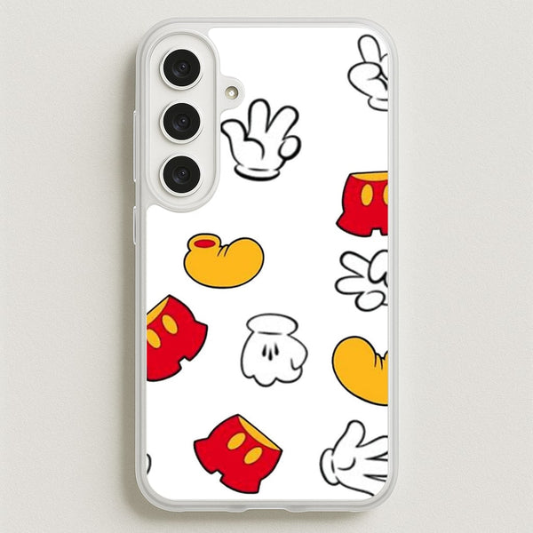 Mouse Gloves, Shorts and Shoes Phone Case for Galaxy S25FE