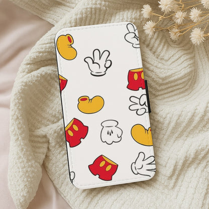 Mouse Gloves, Shorts and Shoes Wallet Phone Case
