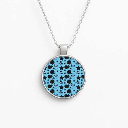 Fairytale Mouse Pattern Circle Necklace