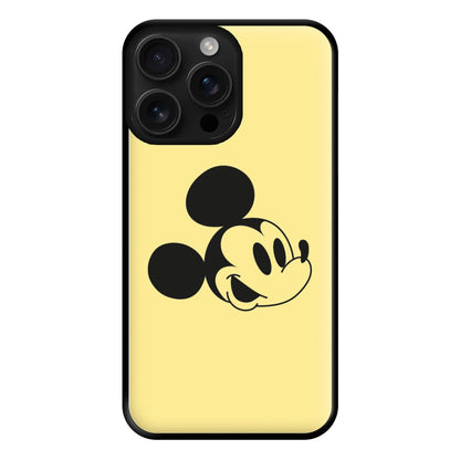 Yellow Mickey Phone Case for iPhone 16 Pro Max