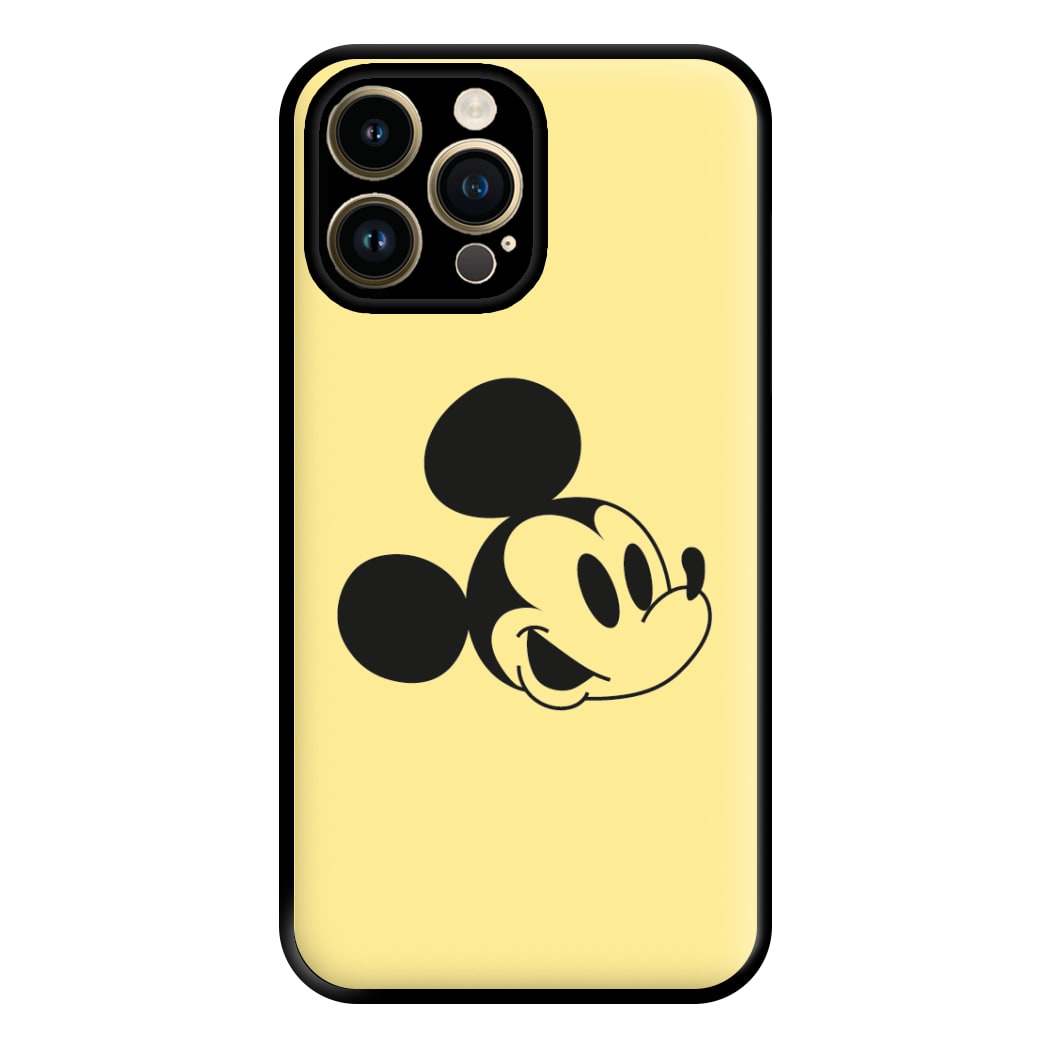 Yellow Mickey Phone Case for iPhone 14 Pro Max