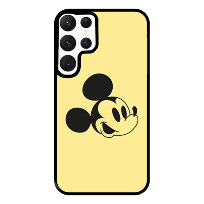 Yellow Mickey Phone Case for Galaxy S22 Ultra