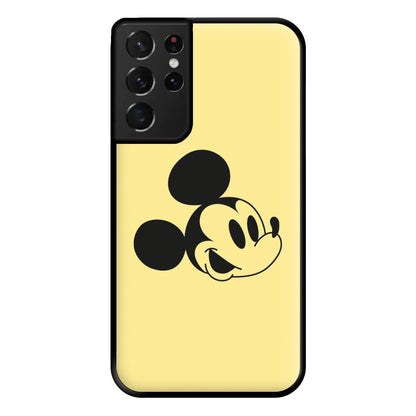 Yellow Mickey Phone Case for Galaxy S21 Ultra