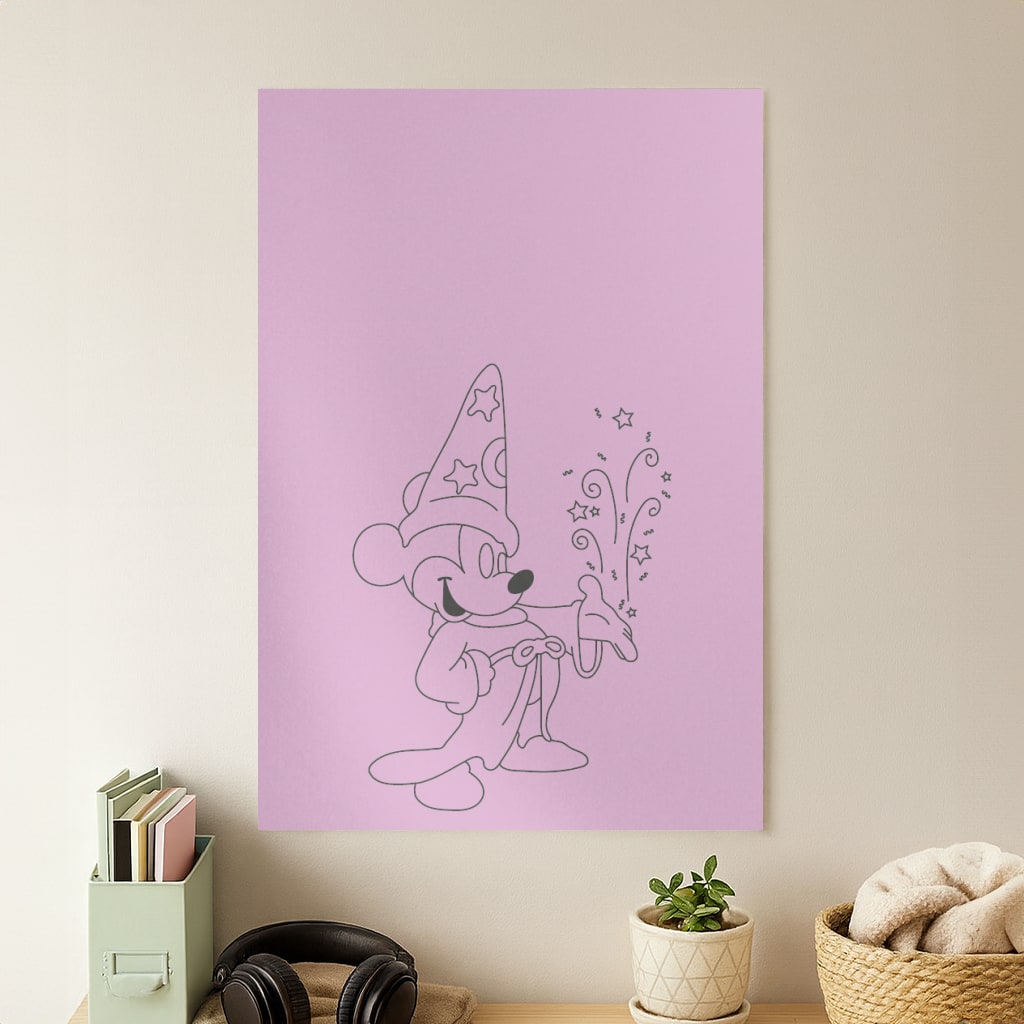 Wizard Fairytale Mouse Poster