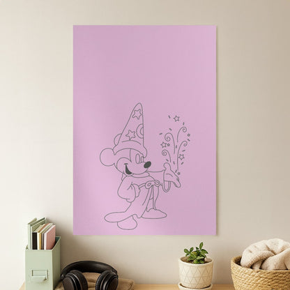 Wizard Fairytale Mouse Poster