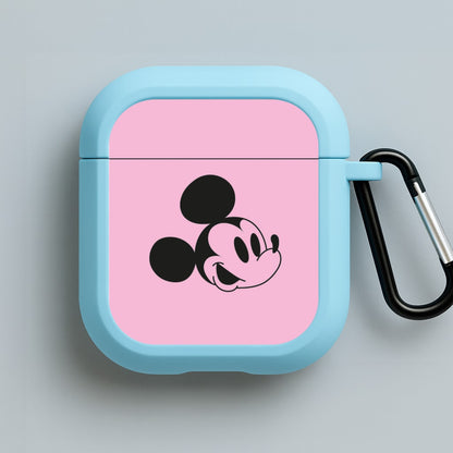 Pink Mickey Blue AirPods Case