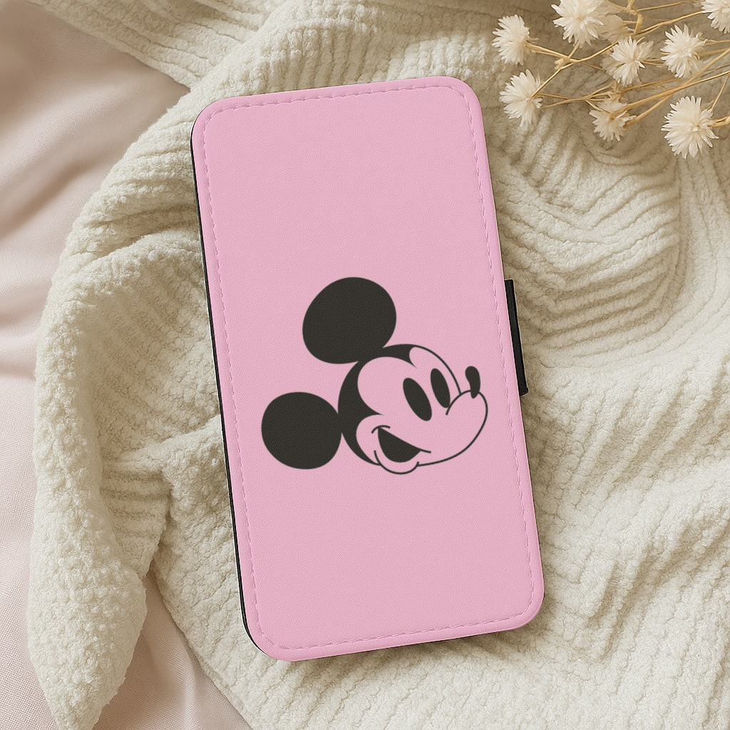Pink Mickey Wallet Phone Case