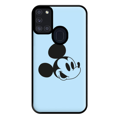 Blue Mickey Phone Case for Galaxy A21s