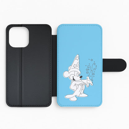 Wizard Mickey Blue Flip Phone Case