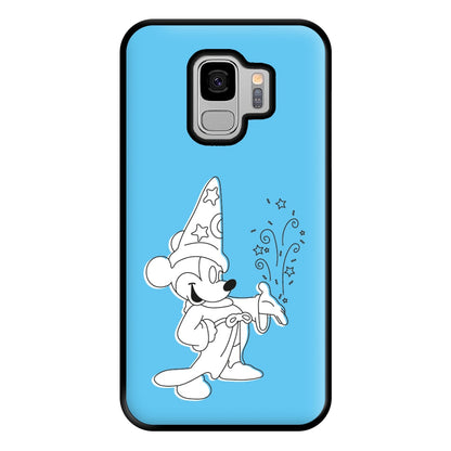 Wizard Mickey Blue Phone Case for Galaxy S9 Plus