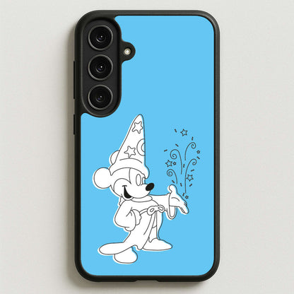 Wizard Mickey Blue Phone Case for Galaxy S25FE