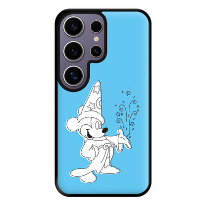 Wizard Mickey Blue Phone Case for Galaxy S25 Ultra