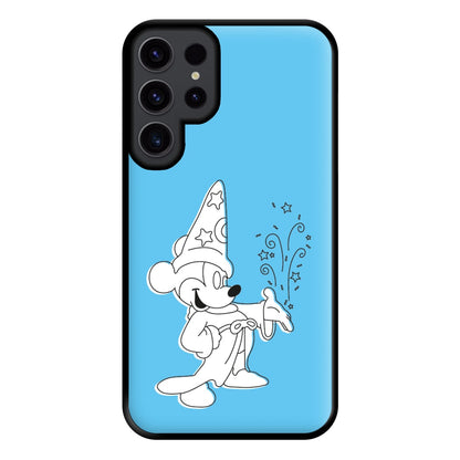 Wizard Mickey Blue Phone Case for Galaxy S23 Ultra