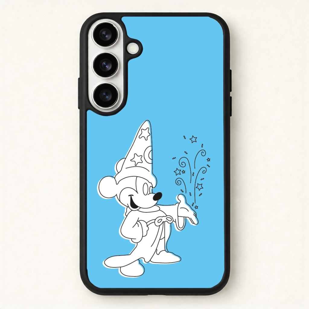 Wizard Mickey Blue Phone Case for Galaxy S26