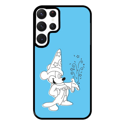 Wizard Mickey Blue Phone Case for Galaxy S22 Ultra