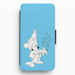 Wizard Mickey Blue Flip / Wallet Phone Case