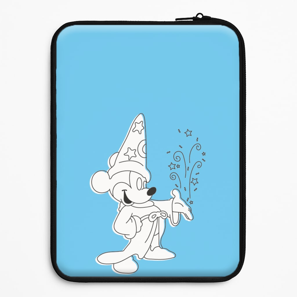 Wizard Mickey Blue Laptop Sleeve