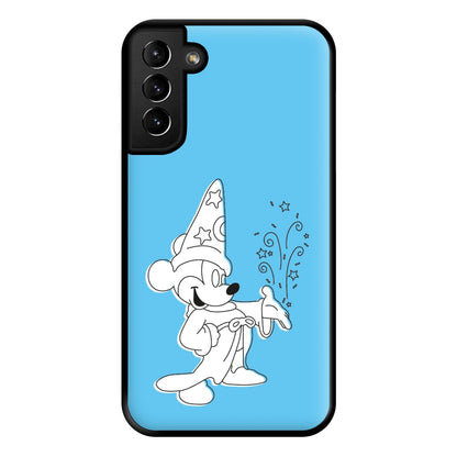 Wizard Mickey Blue Phone Case for Galaxy S21 Plus