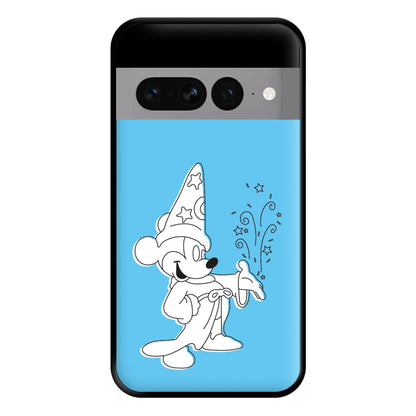 Wizard Mickey Blue Phone Case for Google Pixel 7 Pro