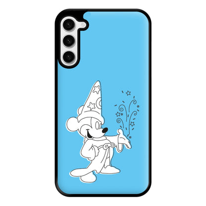 Wizard Mickey Blue Phone Case for Galaxy S23 Plus