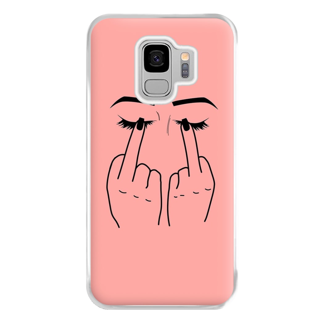 Middle Finger Eyes Phone Case for Galaxy S9 Plus