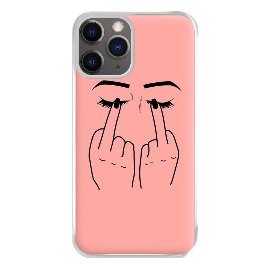 Middle Finger Eyes Phone Case for iPhone 12 Pro Max