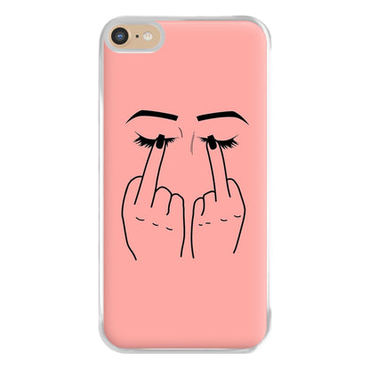 Middle Finger Eyes Phone Case for iPhone 6 Plus / 7 Plus / 8 Plus