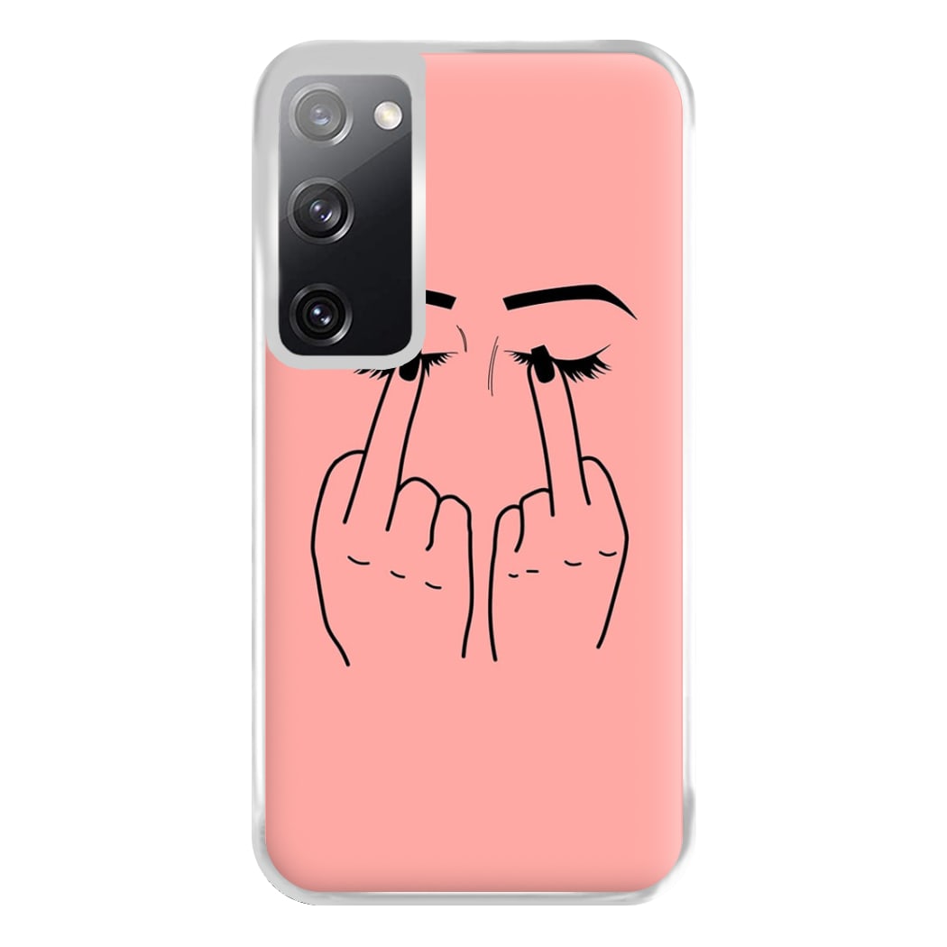 Middle Finger Eyes Phone Case for Galaxy S20