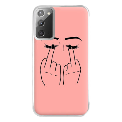 Middle Finger Eyes Phone Case for Galaxy Note 20 Ultra