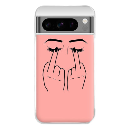 Middle Finger Eyes Phone Case for Google Pixel 8 Pro