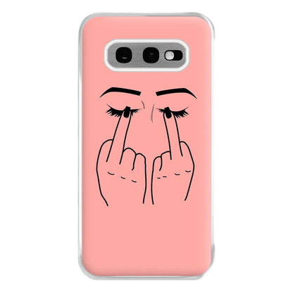 Middle Finger Eyes Phone Case for Galaxy S10e