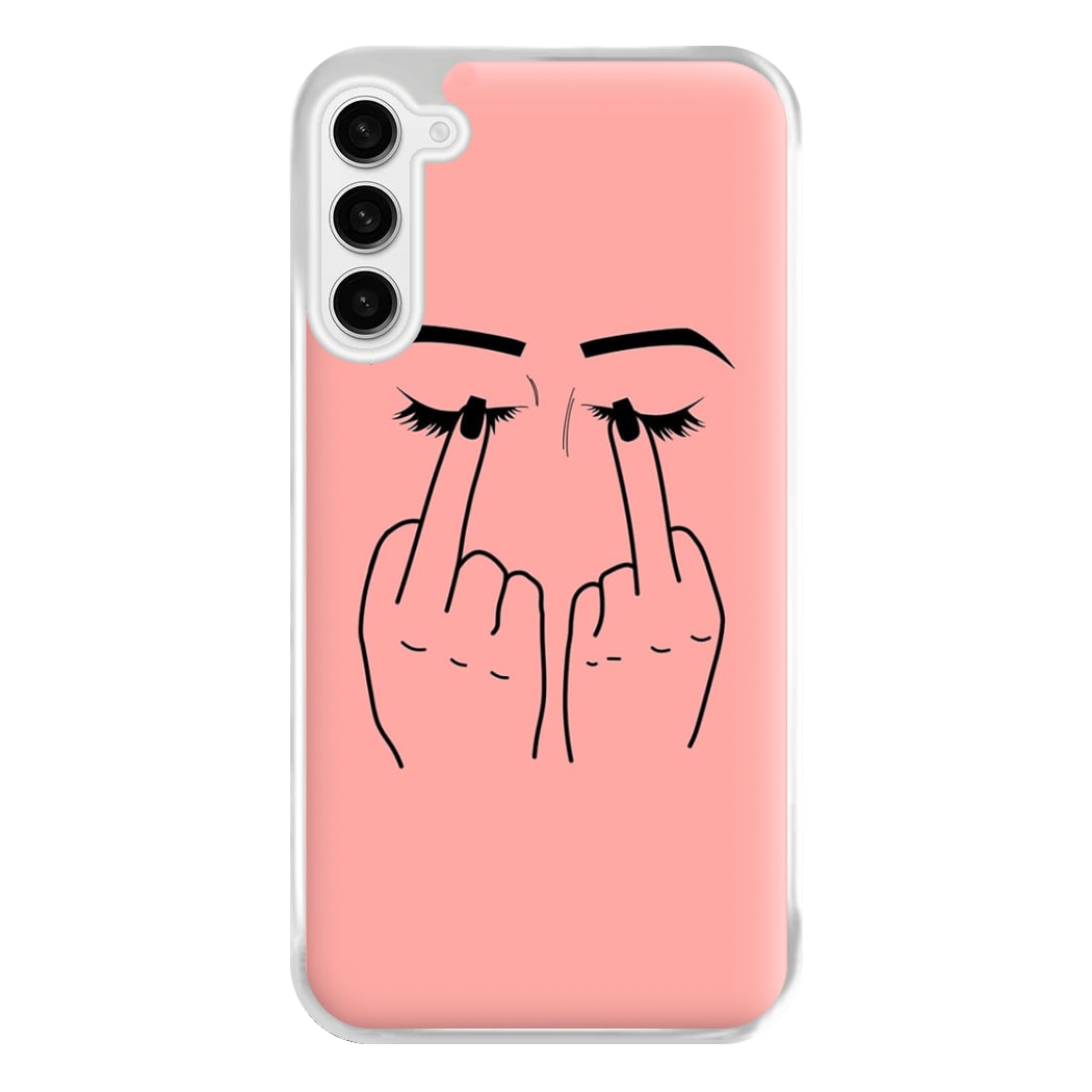 Middle Finger Eyes Phone Case for Galaxy S23FE