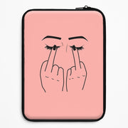 Middle Finger Eyes Laptop Sleeve 1