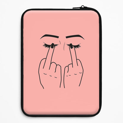 Middle Finger Eyes Universal Laptop Sleeve