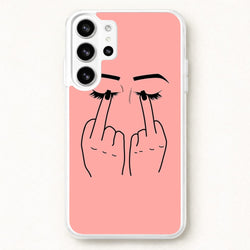 Middle Finger Eyes Phone Case for Galaxy S26 Ultra