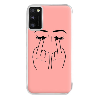 Middle Finger Eyes Phone Case for Galaxy A41